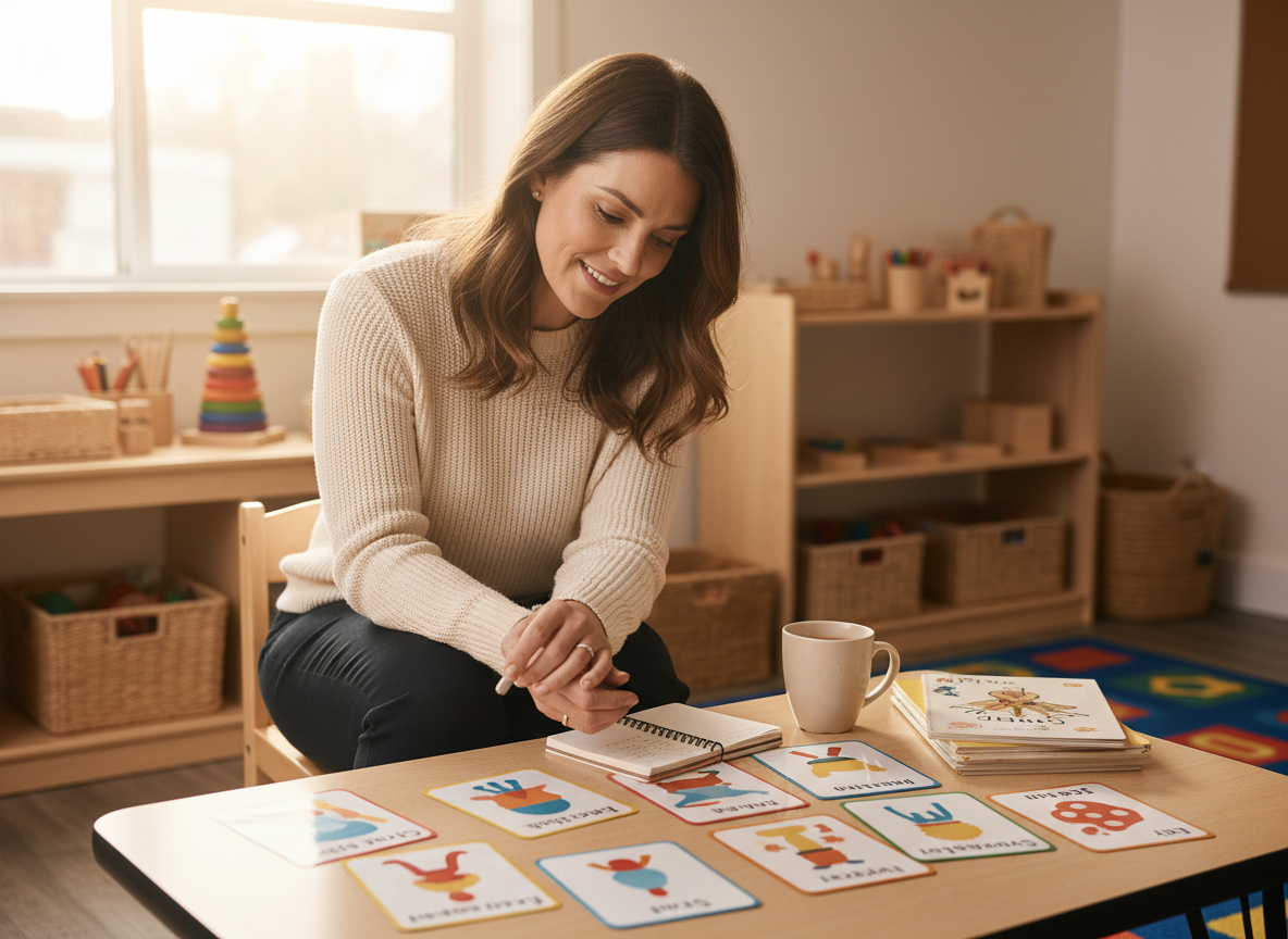 A teacher planning a small, intentional adjustment to support children's success next week